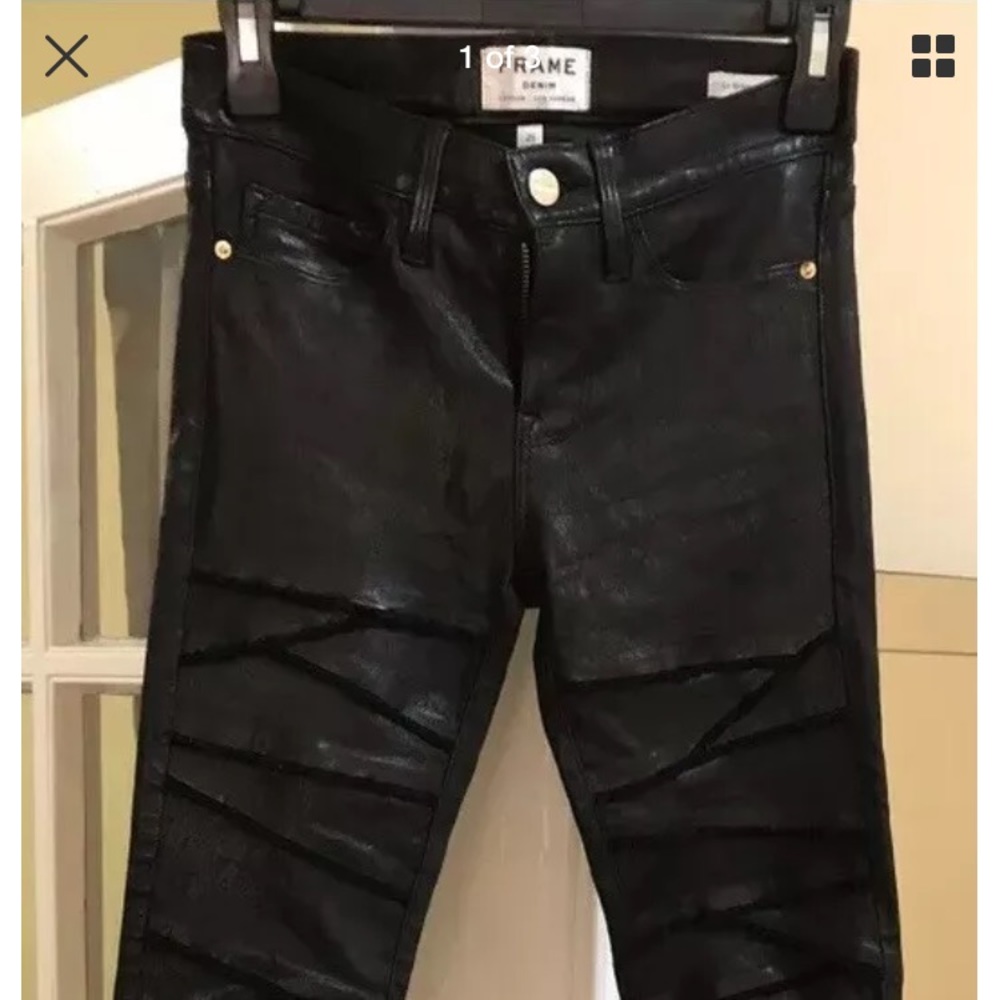 Frame Leather Pants Size: 25